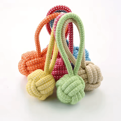 Uplift Curations Braided Rope Dog Toy For Interactive Tug Of War And Dental Care Chewing Small To Medium Breed Pet Play Toy 2pcs Random Color