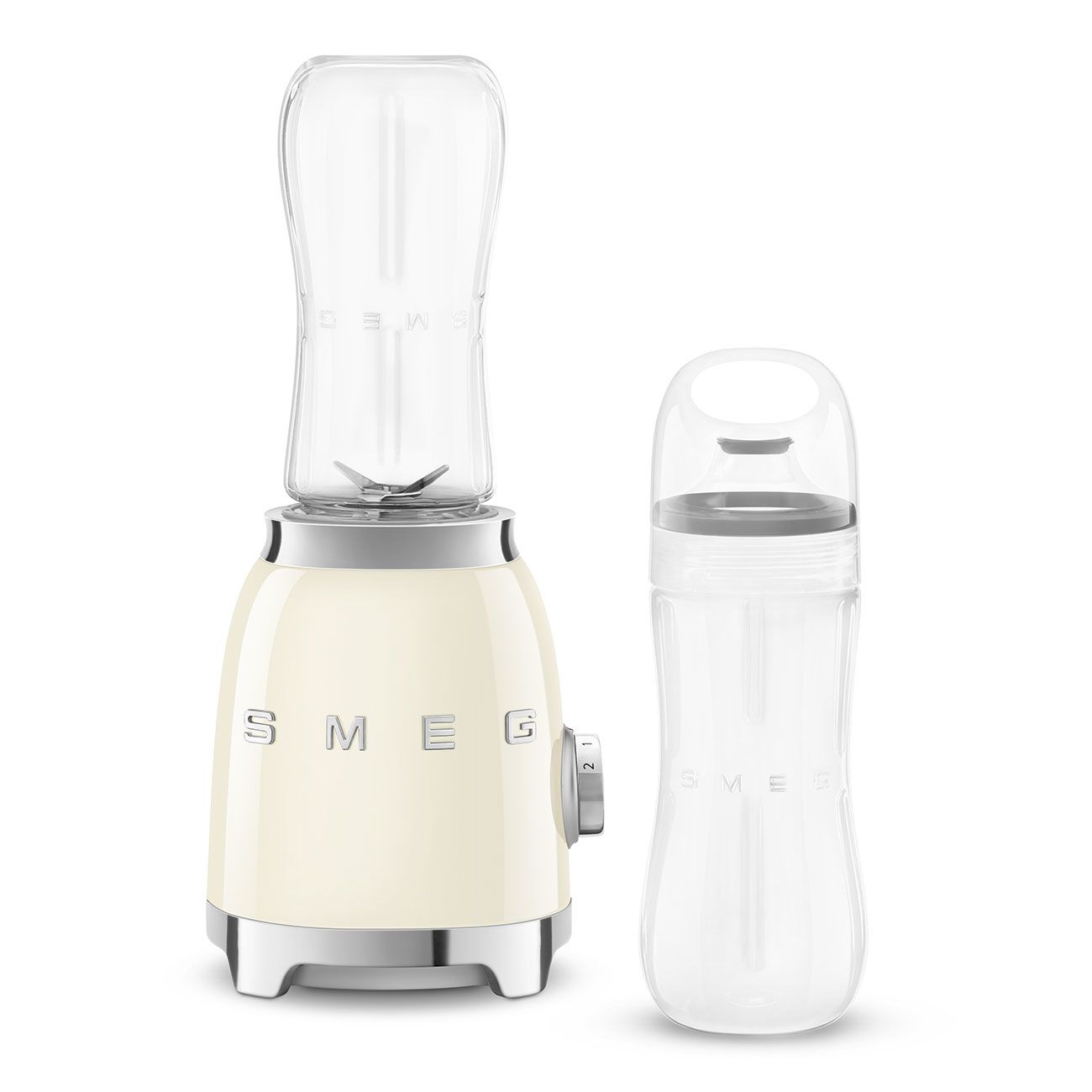 Smeg PBF01CREU 50s Retro Style 0,6 l Standmixer 2 Geschwindigkeiten 300 W (Cremefarben)