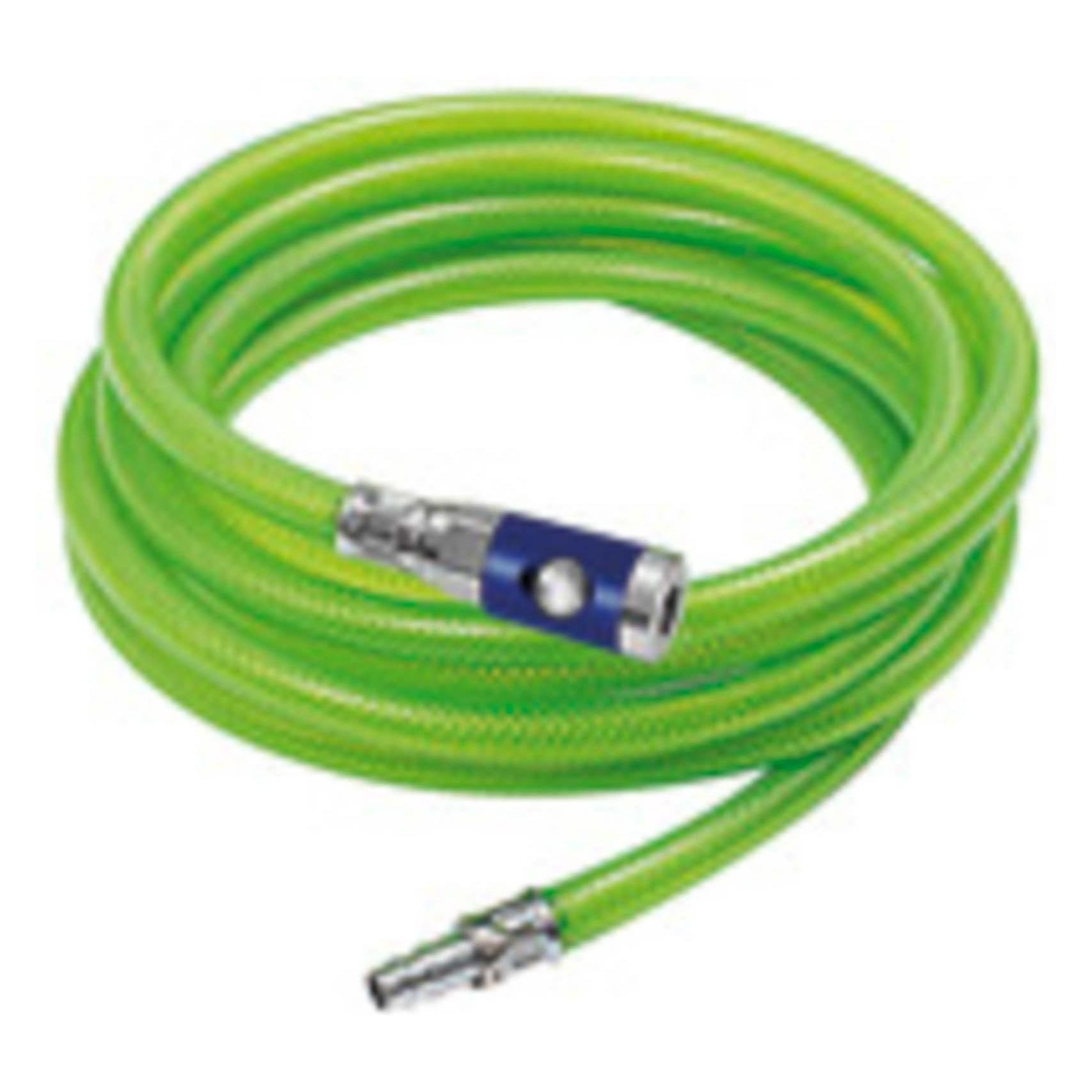 Riegler Schlauch-Set Schlauch-D.15x9mm L.5m PVC Gewebe leuchtgrün Sicherheitskupplung/Tülle NW7,4 (113786)