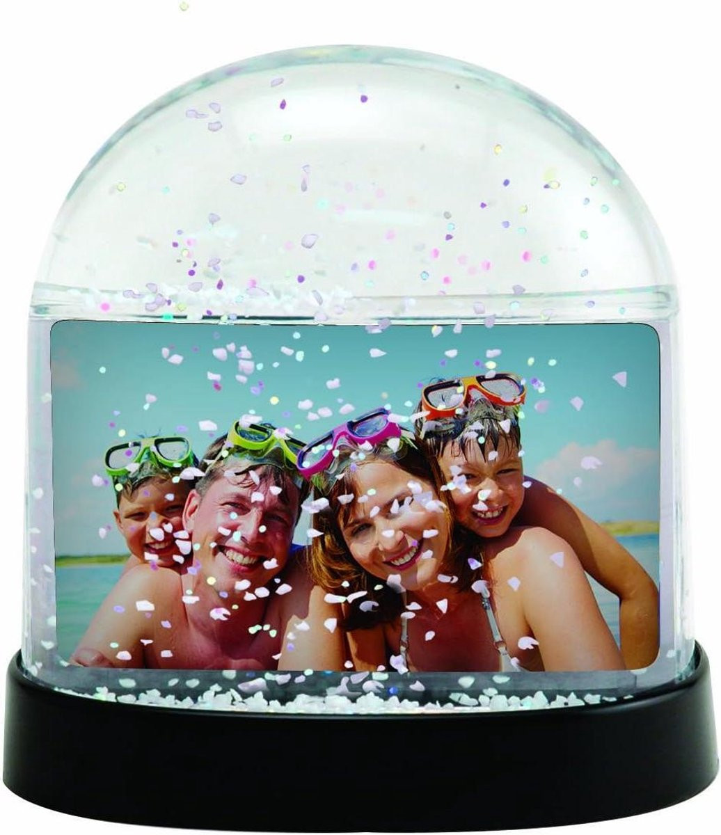 Heldere Foto Sneeuwbol met Dubbele Fotohouder voor Decoratie
