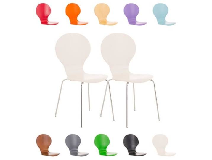-CLP-Lot de 2 chaises empilables en bois Diego-Array