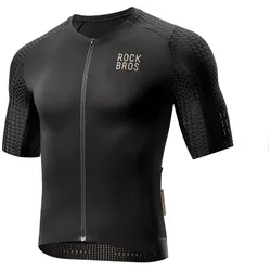 Rockbros, Herren, Velotrikot, Koszulka rowerowa YDDX011 Diamond z krótkim rękawem rozmiar XS - czarna (XS), Schwarz