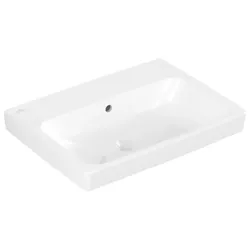 Villeroy & Boch Waschbecken Architectura 600x445mm, mit Überlauf Weiss Alpin AntiBac cplus 4A8762T2