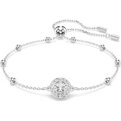 Swarovski Una Angelic Armband, Rundschliff, Weiß, Rhodiniert 5733196