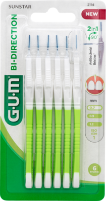 Sunstar Deutschland GmbH GUM BI-DIRECTION Interdentalb.0,7 mm grün 6 St 11347907
