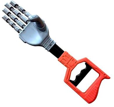 United Robot Claw Grabber Stick Kids Wrist Strength Grip Training Toy gray Red