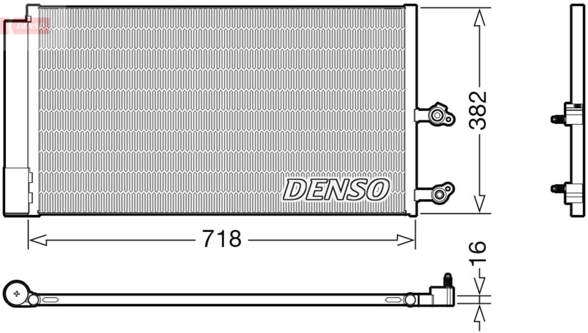 Condenseur, climatisation DENSO DCN33014