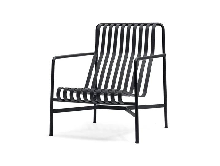 HAY Palissade High Lounge-Sessel Anthracite