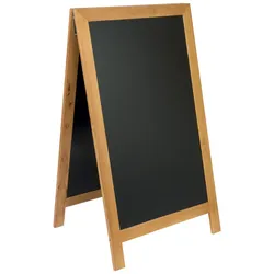 Securit® Kundenstopper "Nature" - Vintage Grau - Holz mit rustikaler Natur-Oberfläche - 70x135cm