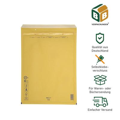 BB-Verpackungen GmbH 100 x Luftpolsterversandtasche (350 x 470 mm) 10 / K braun Luftpolstertaschen Umschläge Versandtaschen Selbstklebeverschluss Briefe BB-Verpackungen