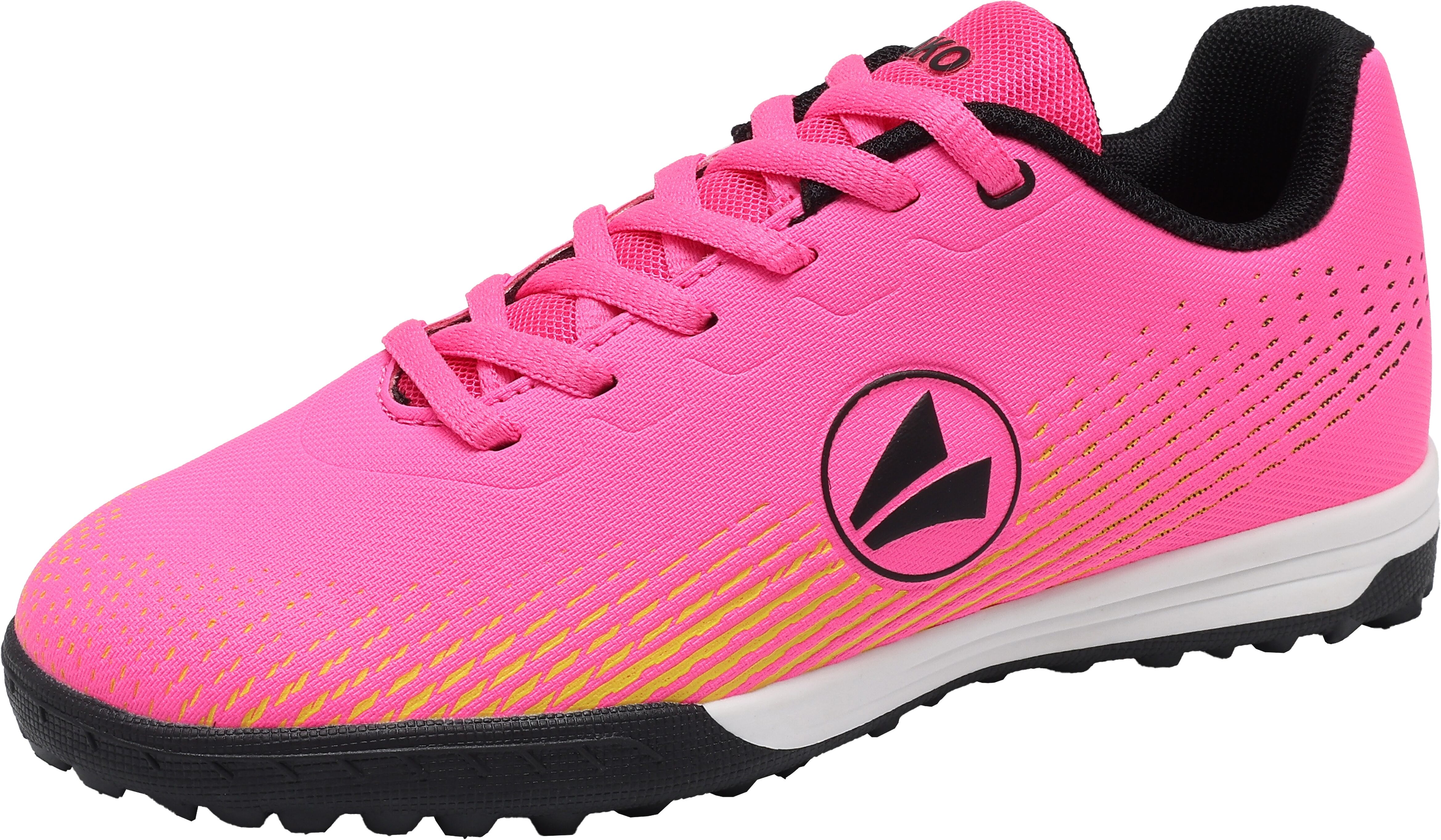 Fussballschuh JAKO "J-ST Skill", Mädchen, Gr. 36, schnell trocknend, rosa (neon pink, sulphur spring), Synthetik, Schuhe Fussballschuh, für synthetische Hartplätze neon pink, sulphur spring 36, schnell trocknend