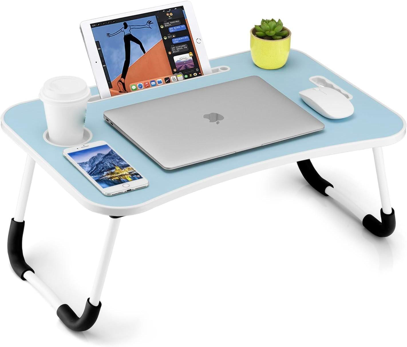 Vouwbare Laptoptafel met Handgreep en Tablet Slot