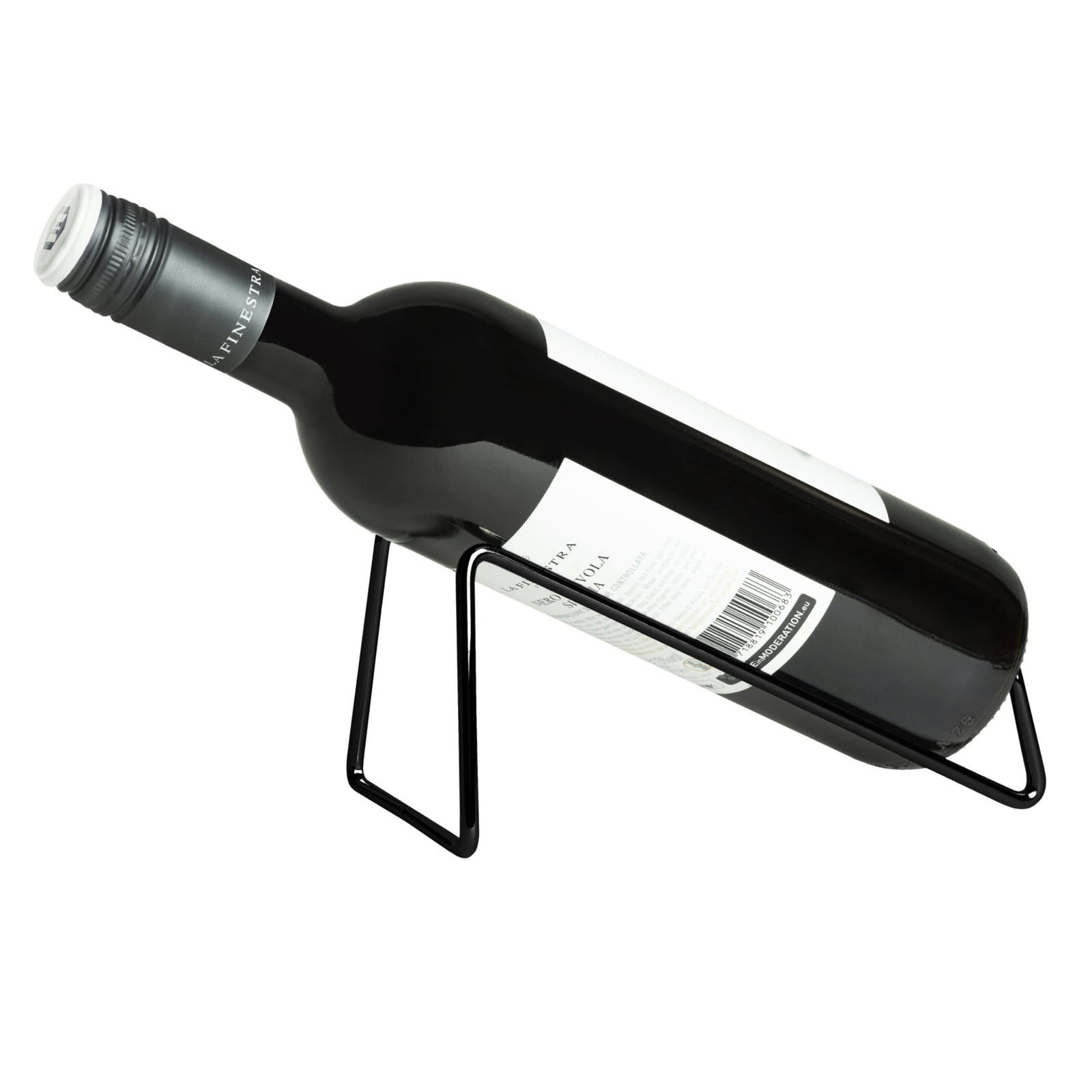 QUVIO Wijnrek voor 1 fles - Zwart