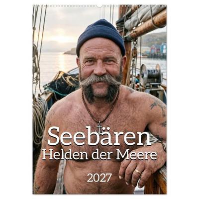 Seebären - Helden der Meere (Wandkalender 2027 DIN A2 hoch), CALVENDO Monatskalender