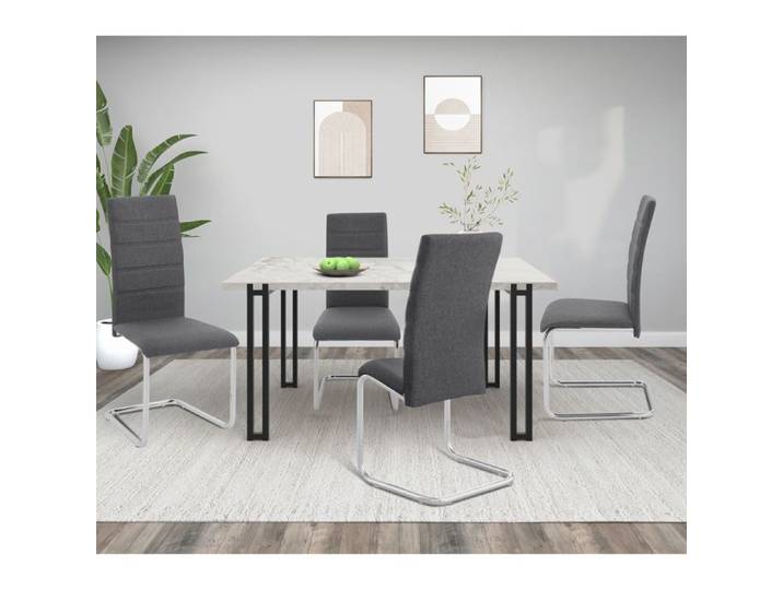 Chaise 2 Pack en Gris Anthracite