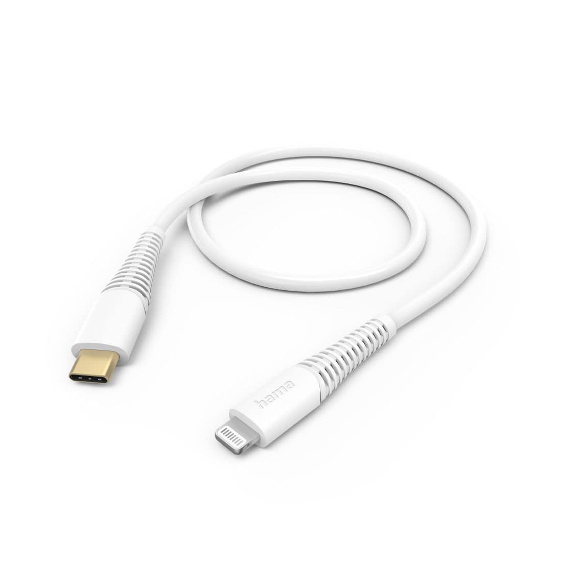 Hama 139541 Stecker Lightning auf USB C 1,5 m (Weiß) 00139541