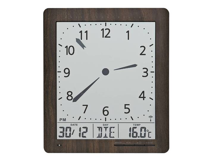 Horloge murale Banya I Matière plastique 21 x 24 x 3cm Marron
