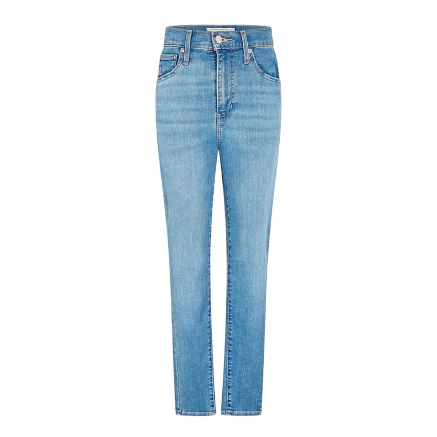 Levis Dames/Dames Mile High Super Skinny Jeans in katoenmix (Blauw)