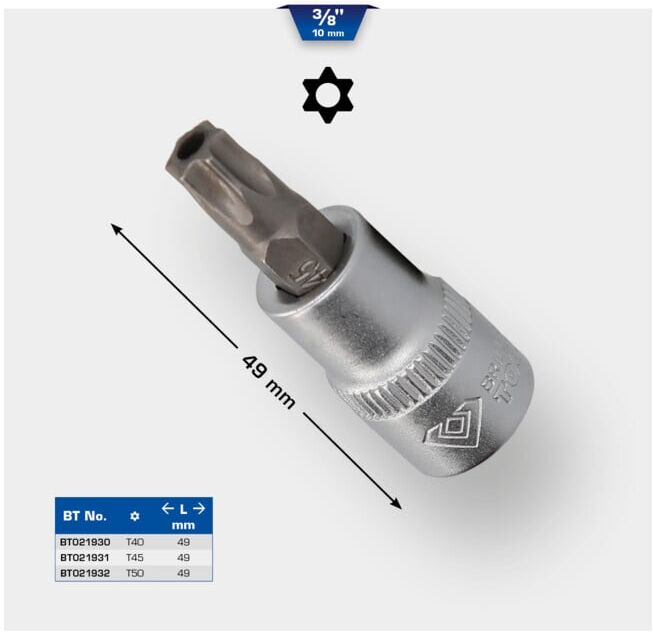 Brilliant Tools Douille TX 3/8
