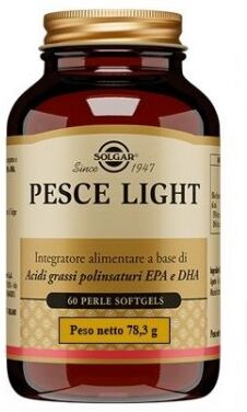SOLGAR IT. MULTINUTRIENT SpA Solgar - Pesce Light 60 Perle Softgels - Integratore di Omega-3 ad Alta Concentrazione
