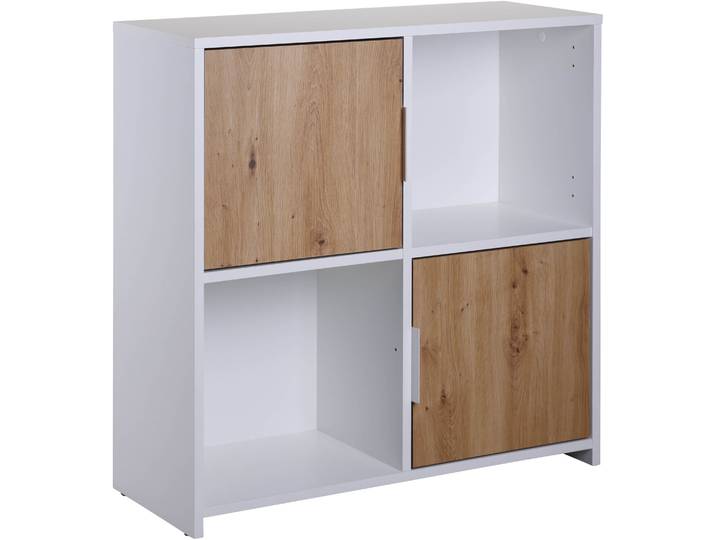 Kommode INTER LINK Pepeto , weiß (weiß, artisan eiche nachbildung), B:77cm H:77cm T:30cm, Holzwerkstoff, Sideboards, Kommode, Modular, individuelle Gestaltung, BxTxH: ca. 77 x 30 x 77 cm