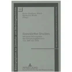 Harsdörffer-Studien, Fachbücher von Hans-Joachim Jakob, Hermann Korte