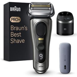 Braun Elektrorasierer Series 9 Pro+, 9575cc, Wet&Dry 5+1 Scherkopf, PowerCase+Reinigungsstation