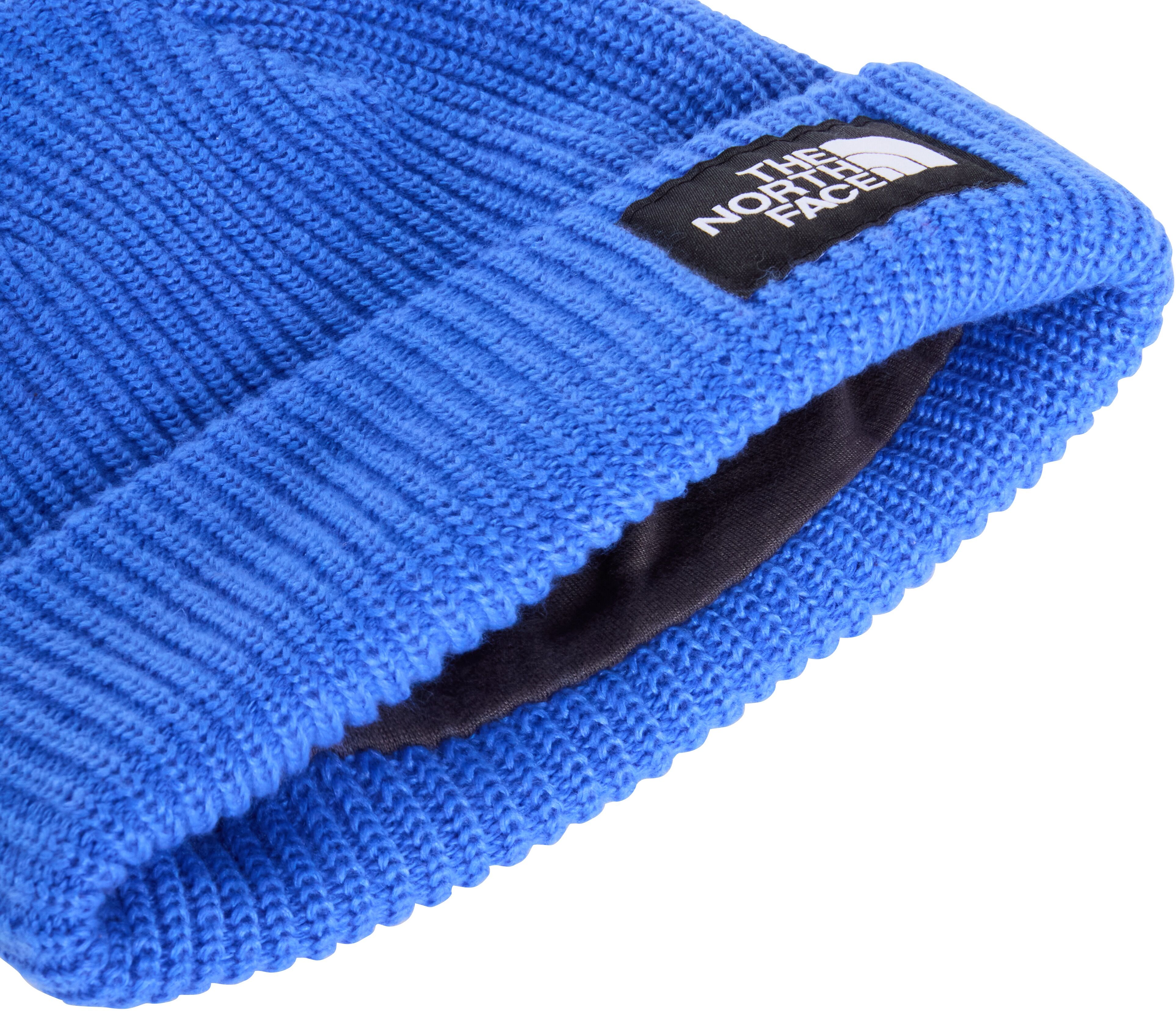 Beanie THE NORTH FACE "KIDS SALTY LINED BEANIE", Damen, blau (active blau), Obermaterial: 100% Polyester, Mützen Beanie, für Kinder, aus Polyester, mit FlashDry™ Technologie