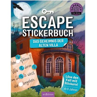 Escape-Stickerbuch – Das Geheimnis der alten Villa, Taschenbuch von Philip Kiefer, arsedition, 978-3-8458-4488-6