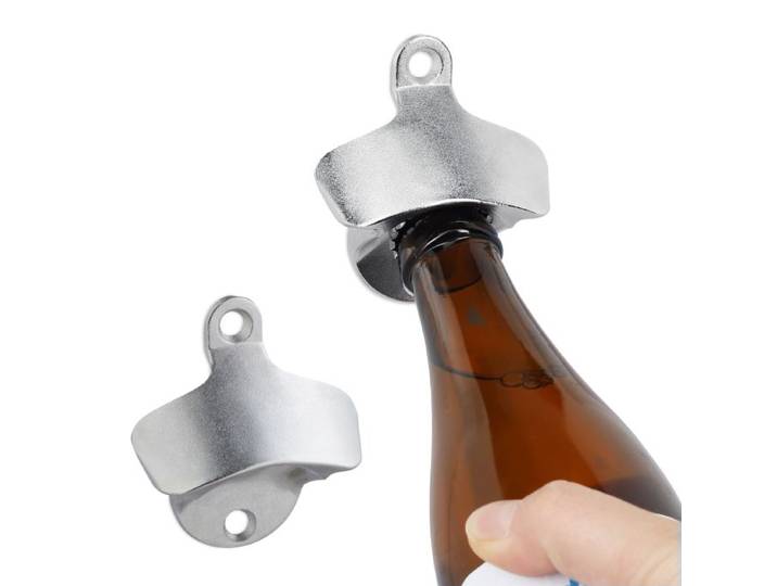 Relaxdays 6x Flesopener muur