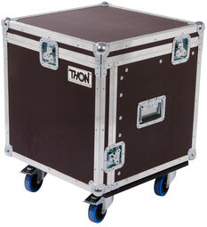 Thon L-Rack 10U Wheels Phenol Braun