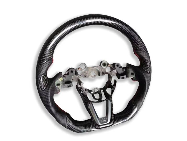 Volant en fibre de carbone pour Mazda 3 6 CX-4 CX-5 RX-7 Axela Atenza RX8 MX5 CX3 CX5 RX7 CX8 CX9, volant en suède