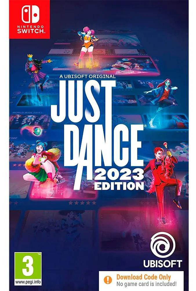 Nintendo Switch Just Dance 2023 Edition speciale editie code in doos Transparant PAL