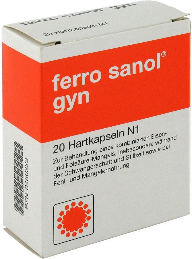 Ferro Sanol gyn hartkapsel mit msr.überz.pellets