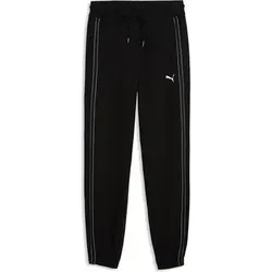 Puma Herren Freizeit / Mode Sommer GJ Hosen lang Hosen lang He/Uni PUMA CLASS Material Sweatpants cl, Größe M in Schwarz Schwarz