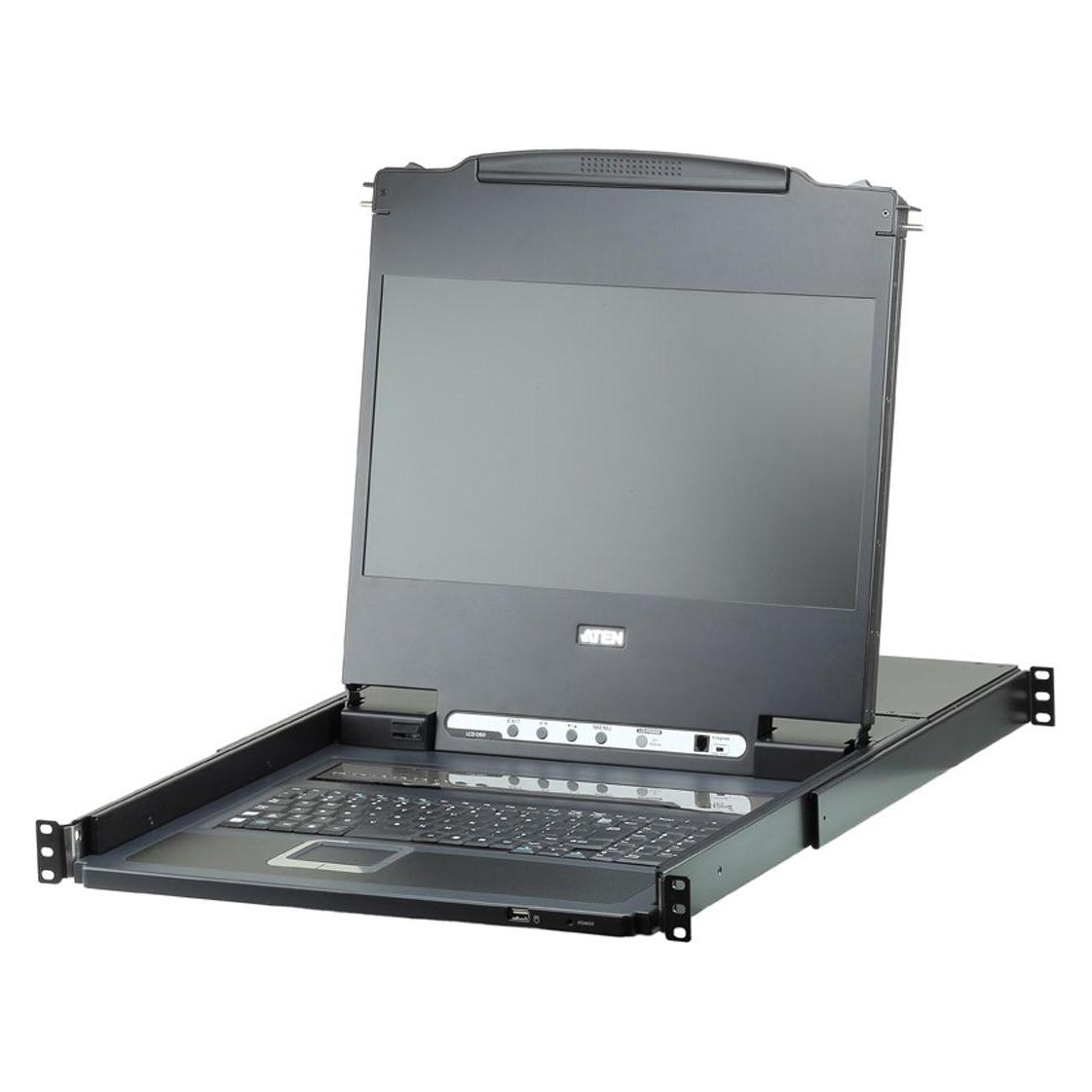 Aten CL6708MW FR Single Rail KVM-Switch 8-Port 17,3"-LCD (USB DVI) FR-Layout (CL6708MW F)