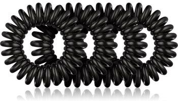 BrushArt Hair Rings elásticos para cabelo Black 4 un.. Hair Rings