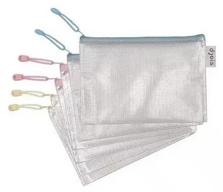 Tarifold Djois Afsluitbare Tas met Rits, Pastelkleur, DIN A5, PVC