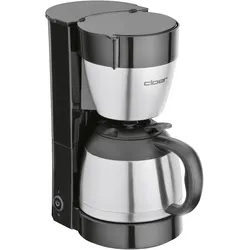 Cloer 5009, Filterkaffeemaschine, Schwarz, Silber