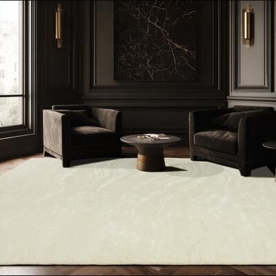 Alora Decor Hartley Scroll Cream Modern Area Rug