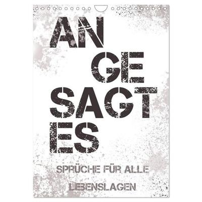 Angesagtes-Sprüche für alle Lebenslagen (Wandkalender 2027 DIN A4 hoch), CALVENDO Monatskalender