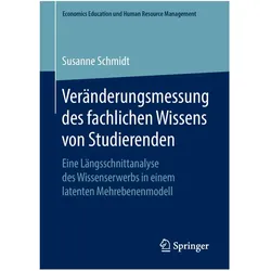 Veränderungsmessung des fachlichen Wissens von Studierenden, Fachbücher von Susanne Schmidt