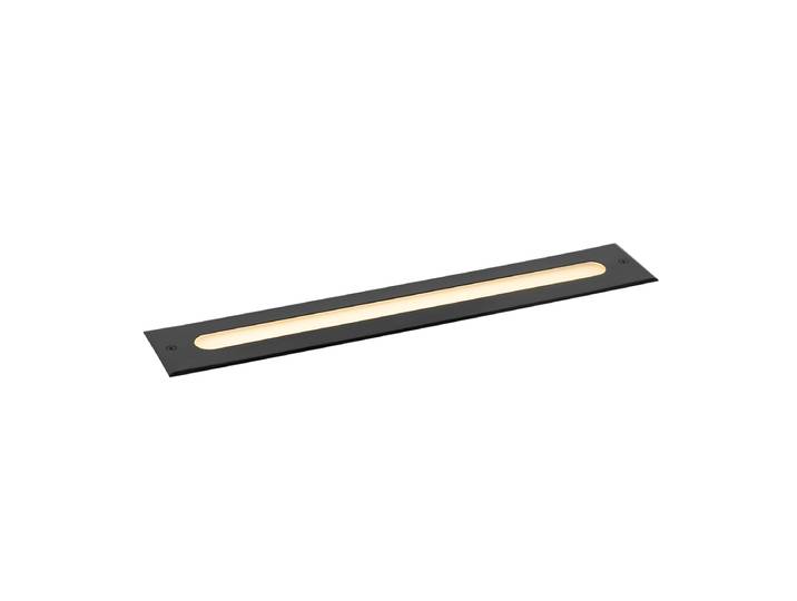 Spot encastré de sol moderne noir 50 cm avec LED IP65 - Eline