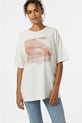 O'Neill s O'riginals Wave Tone Oversized T-Shirt in Tofu, Size XS