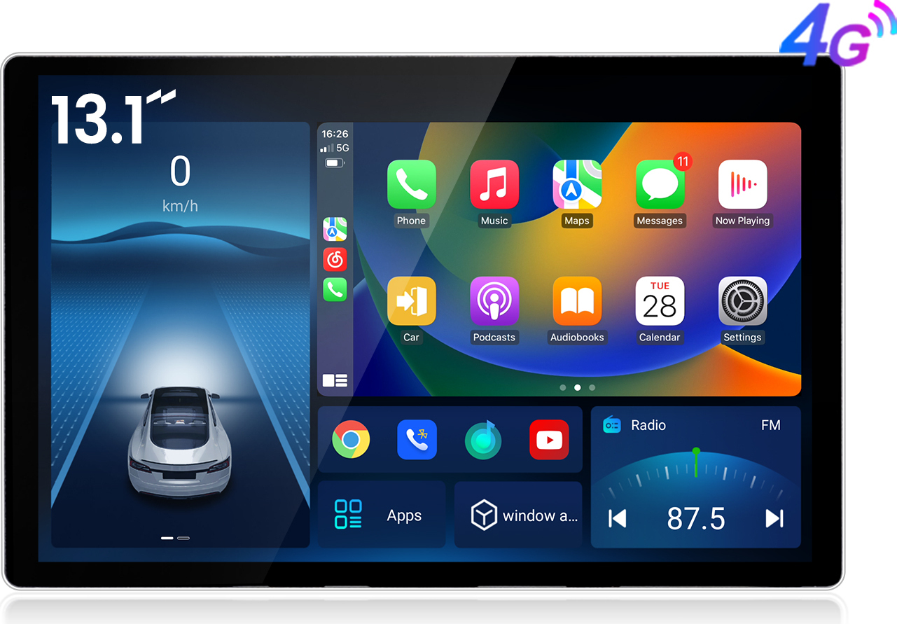 13.1" Android 15 Autoradio Carplay Für Fiat Ducato 2006-2024 /Citroen Jumper Peugeot Boxer 2011-2024 GPS Nav 4G WIFI BT DAB+ SWC 6+128GB