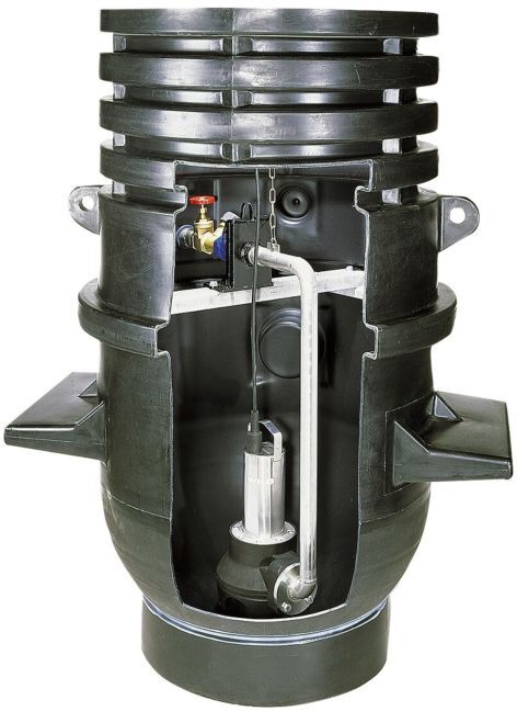 Wilo DrainLift Schachtpumpstation 2531441 WS 1100 E/MTC 32, MTS 40, mit Behälter