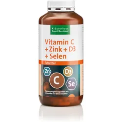 Vitamin C+Zink+D3+ Selen-Tabletten 365 Tabletten - 564 g