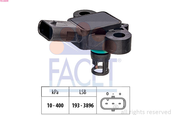Facet Sensor, Ladedruck 103439 Für Ford Cupra