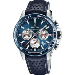 Festina Quarz Herren Timeless Chronograph F20561/2 - blau - 45.0mm