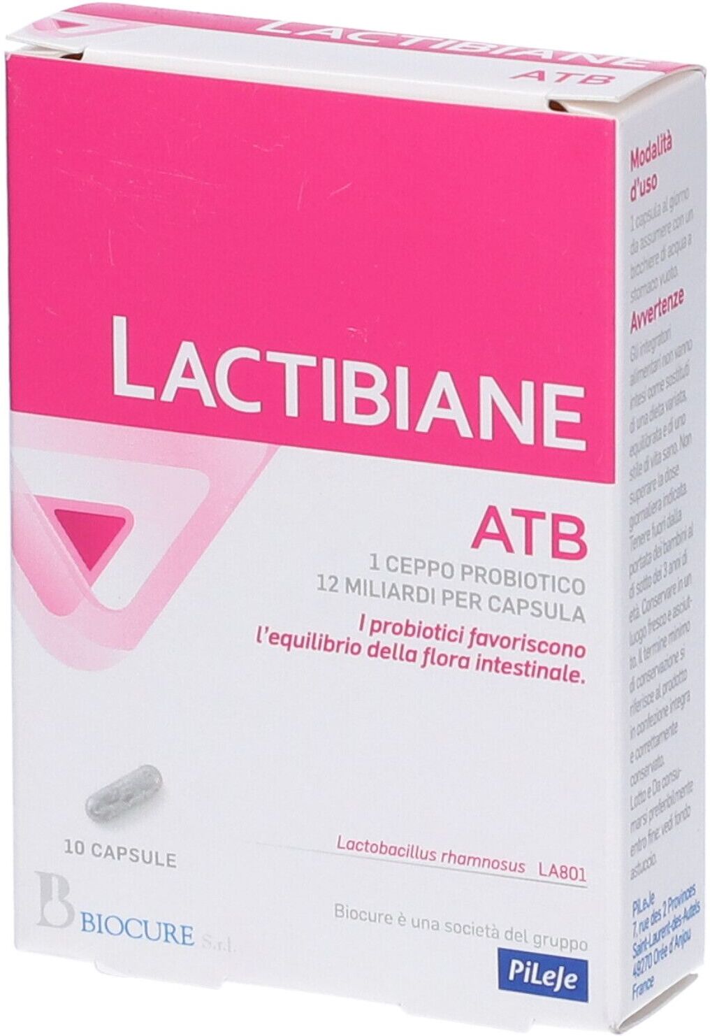 BIOCURE Srl Lactibiane ATB, 10 Capsule
